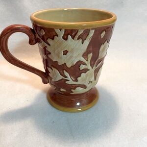 Fitz and Floyd Del Vino Floral Ceramic Mug